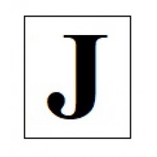 Бусины с буквами деревянные J
